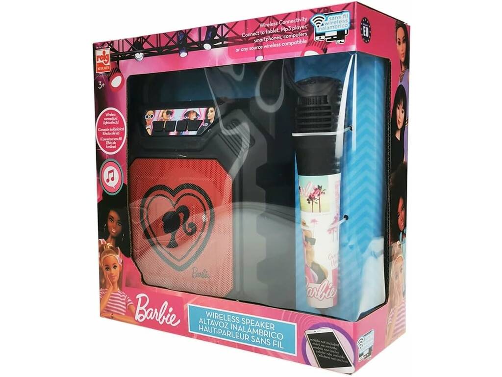 Barbie Altavoz Inalámbrico con Micrófono Reig 4420