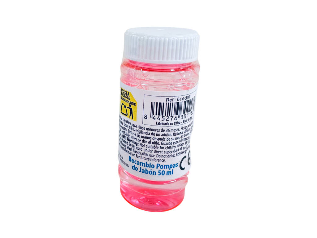 Bouteille de recharge pour bulles de savon 50 ml