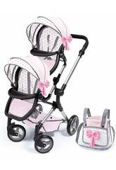 Carro de Muecas Beb Paseo Twin Neo Reig RER26221