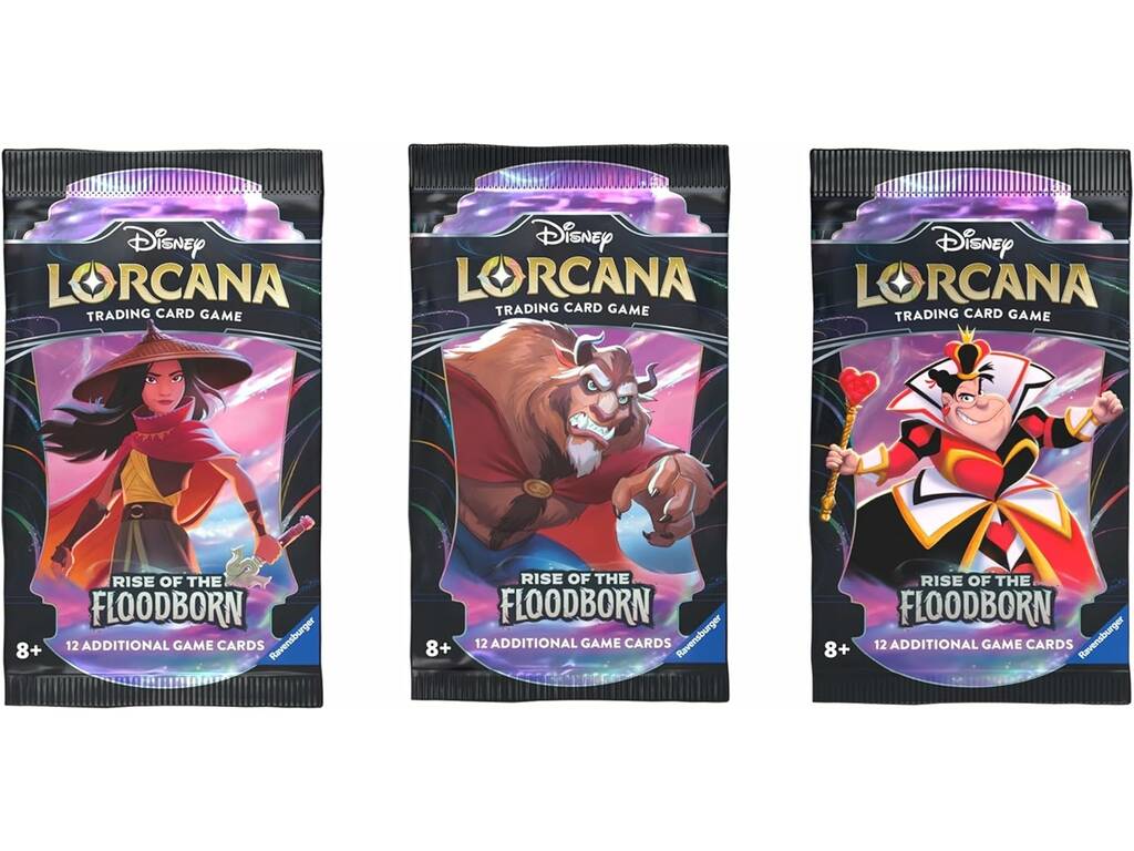 Disney Lorcana TCG Sobre con 12 Cartas Rise Of The Floodborn