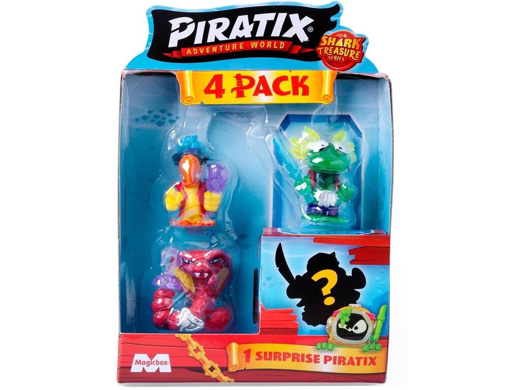 Piratix Shark Treasure Pack 4 figure Magic Box PPX2B412IN00