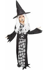 Fato Infantil Teia de Aranha Fluorescente Tamanho S