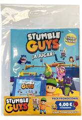 Stumble Guys Pack Promocional com lbum e 4 Saquetas Panini