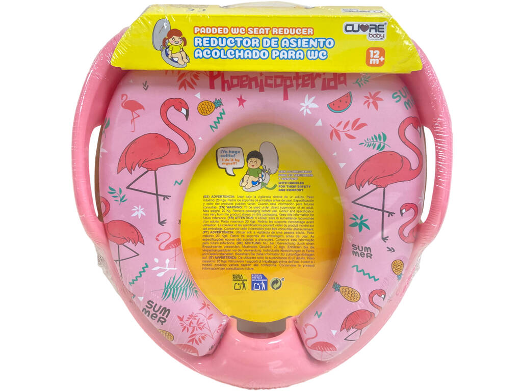 Adaptateur de toilette souple avec poignées Modèle Flamingos