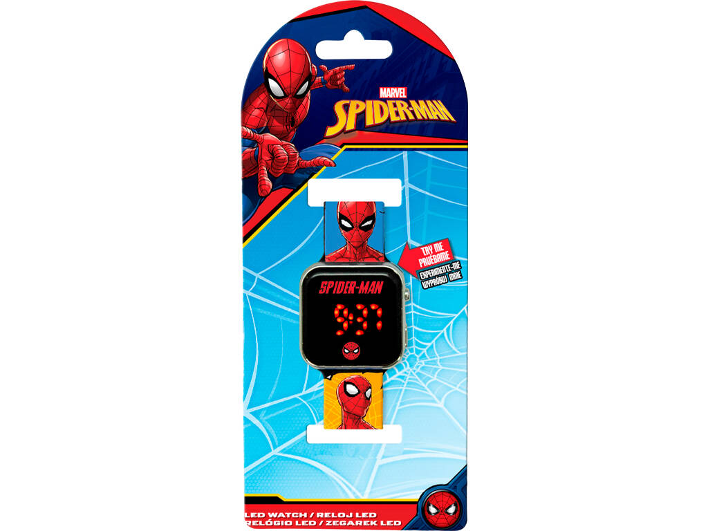 Spiderman Relógio LED Kids SPD4903