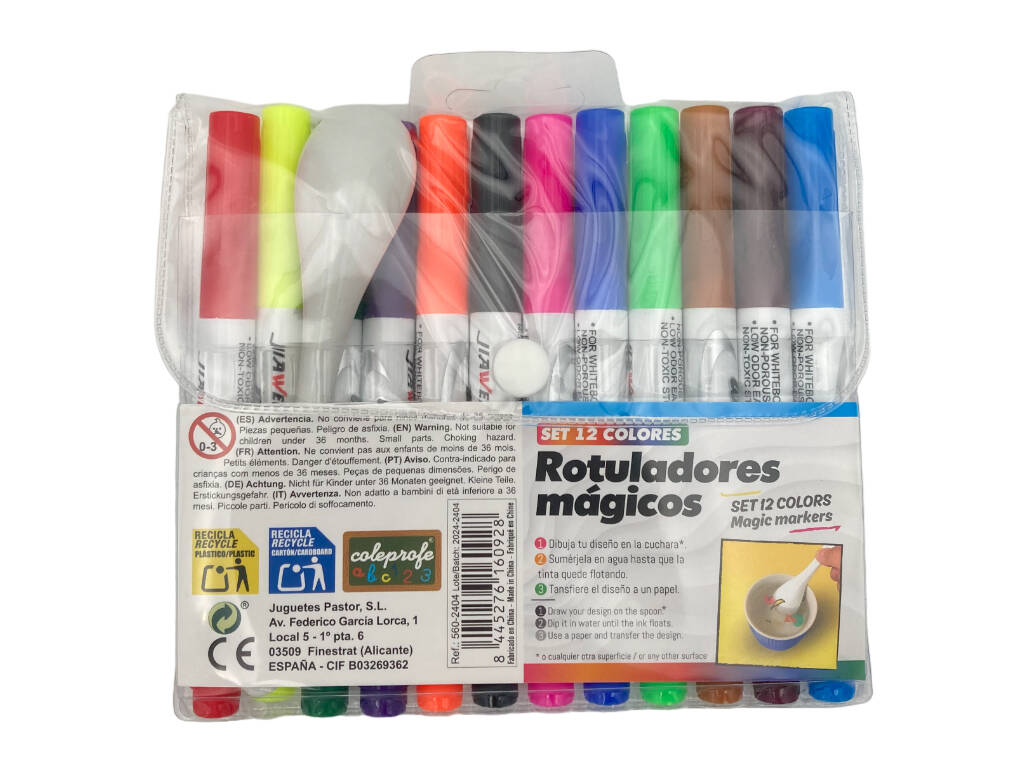 Set 12 Rotuladores Mágicos con Cuchara