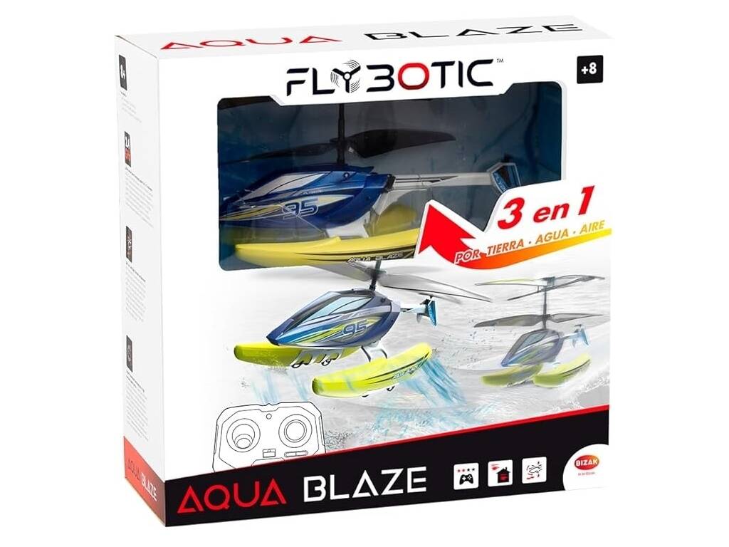 Hélicoptère radiocommandé Flybotic Aqua Blaze Bizak 62004795