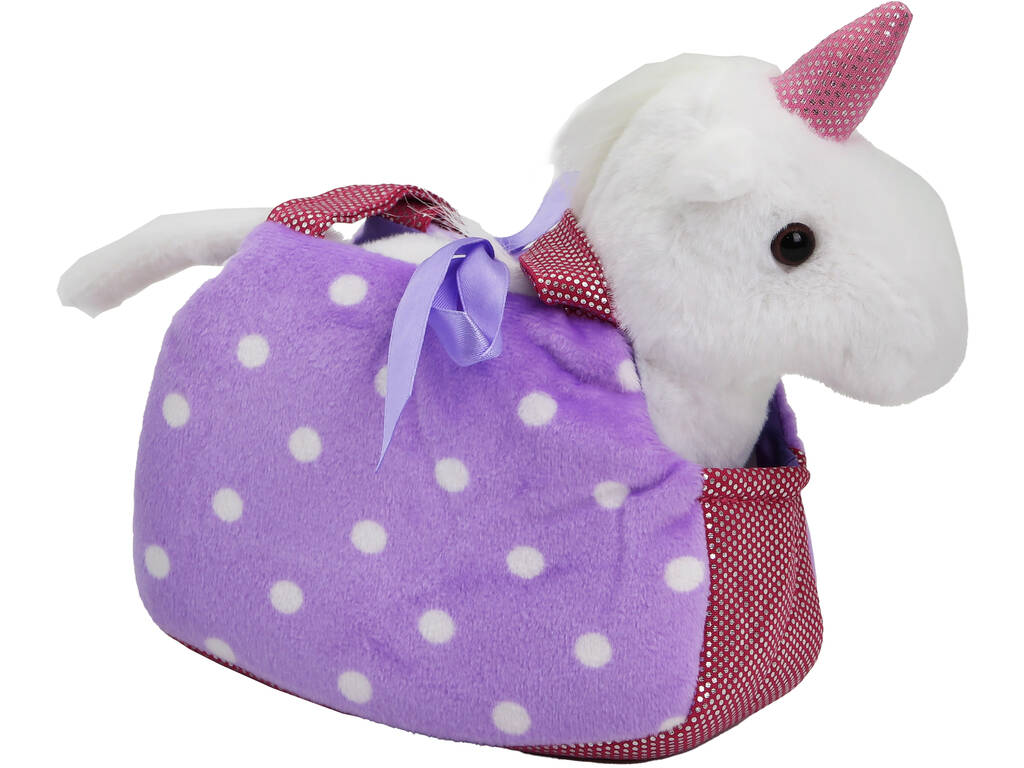 Unicornio Peluche en Bolsa Transporte