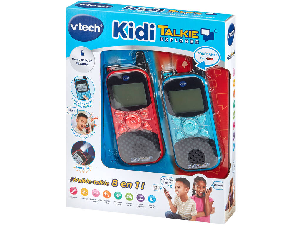 Kidi Talkie Explorer 8 en 1 Azul y Rojo Vtech