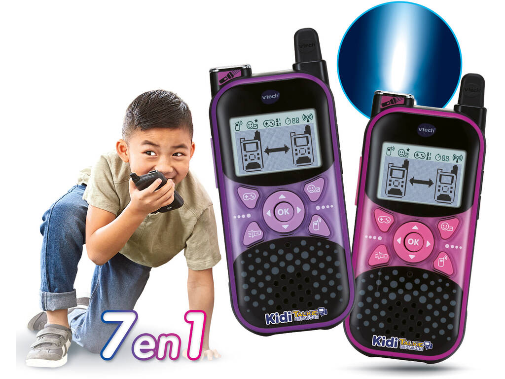 Kidi Talkie Explorer 8 en 1 rose et violet Vtech