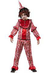 Costume da clown Incubo nel Circo bambino taglia M