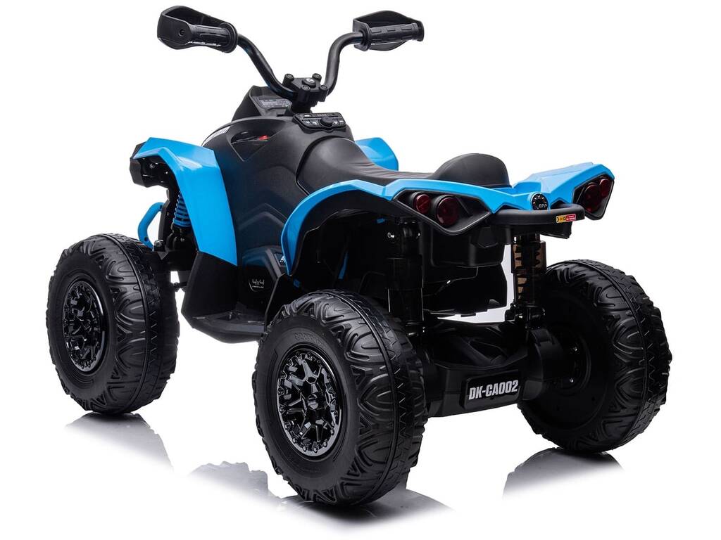 Quad a Batería Azul de 12V con Radio Control y Luces