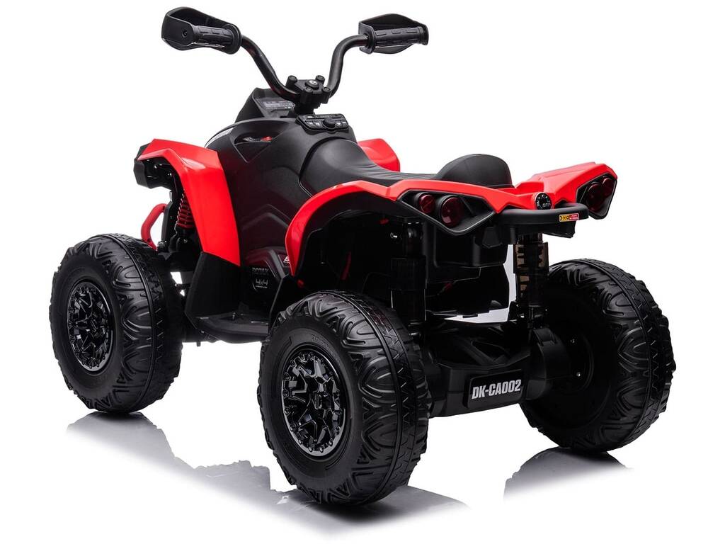 Quad a batteria rossa da 12V con Auto Radiocomandata e Luci