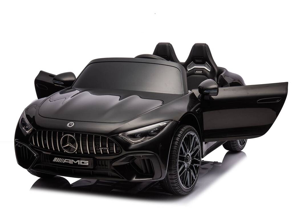 Coche Descapotable Mercedes AMG SL63 Negro de 12V con Radio Control