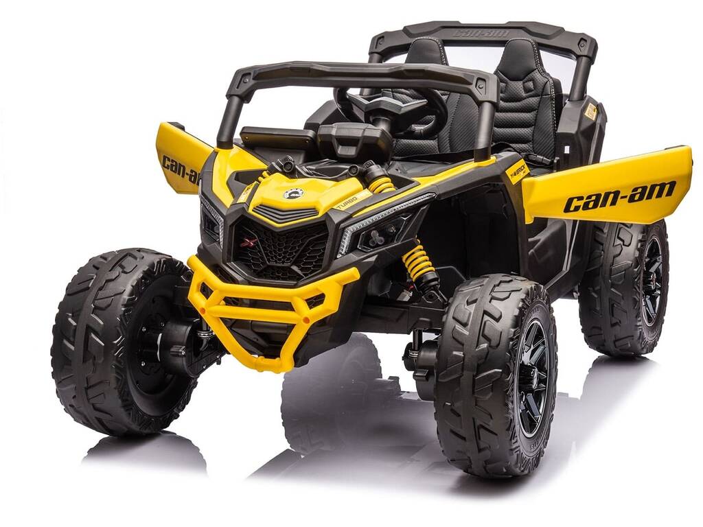 Coche Descapotable Buggy Maverick Amarillo de 24V con Radio Control