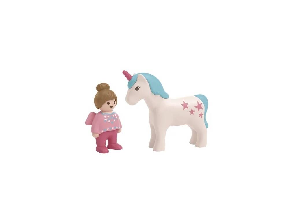 Playmobil Junior Figura Niña y Unicornio 71893