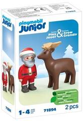 Playmobil Junior Pre Nol et rennes 71894