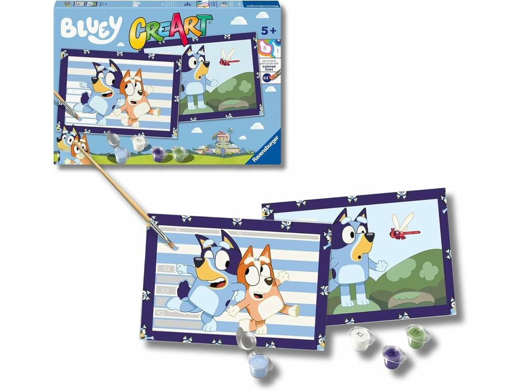 Créer Bluey avec 2 images de Bluey