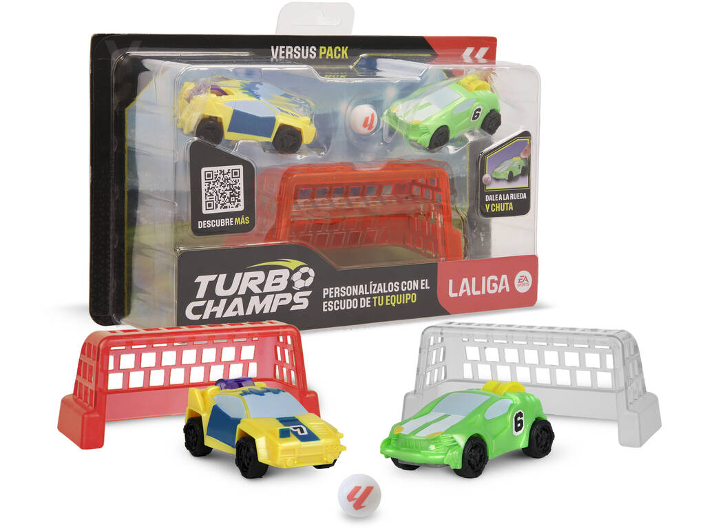 Turbo Champs La Liga Pack 2 Vehículos con Porterías IMC Toys 927353