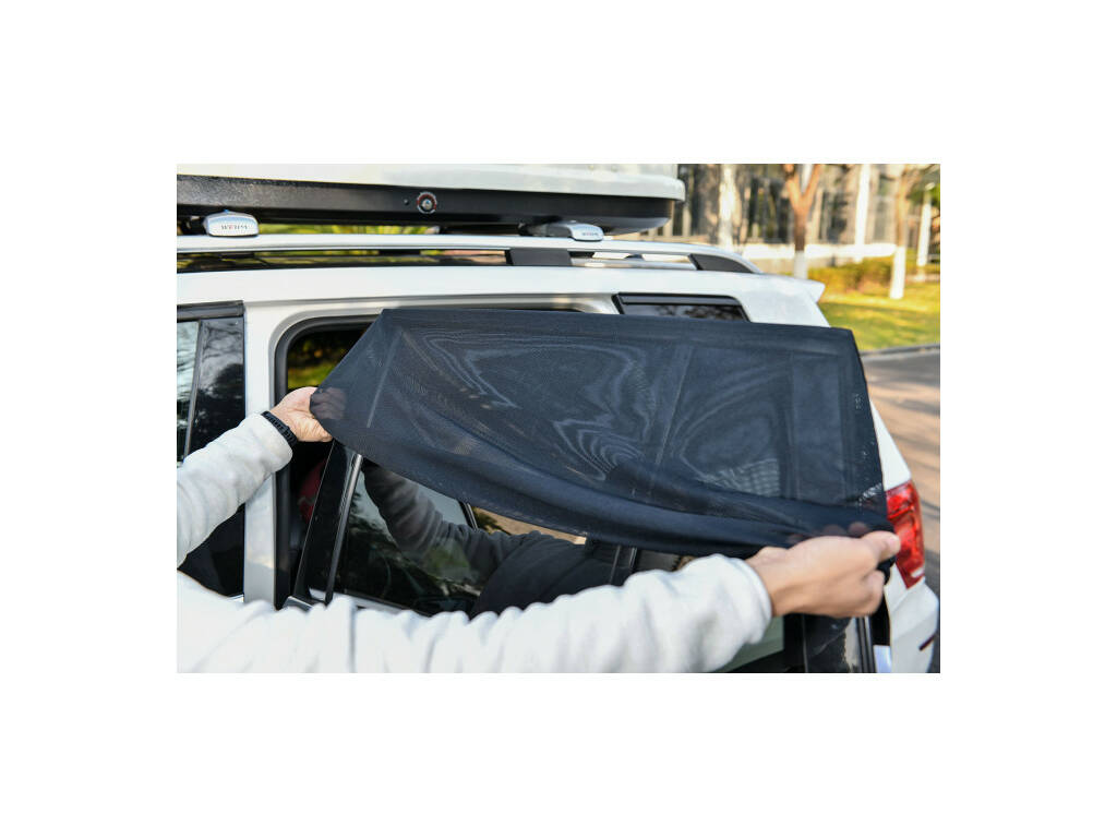 Set 2 Parasoles Ajustables para Ventana de Coche de 60x47 cm Olitos