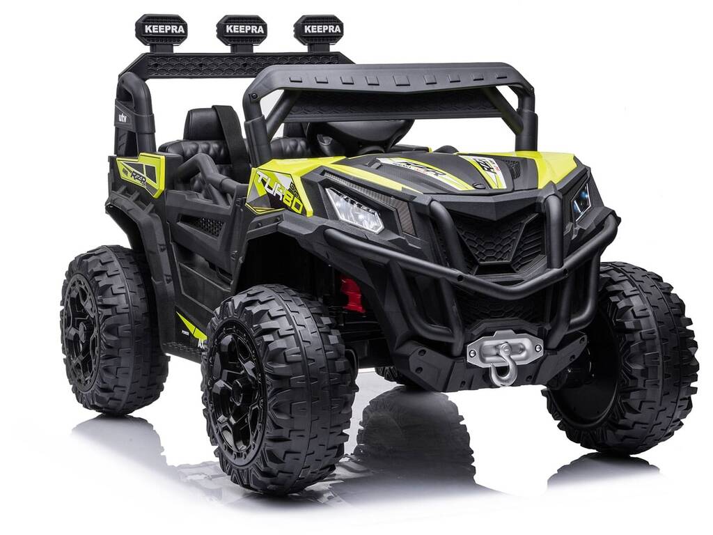 Coche Descapotable Buggy X-Treme Verde de 12V con Radio Control