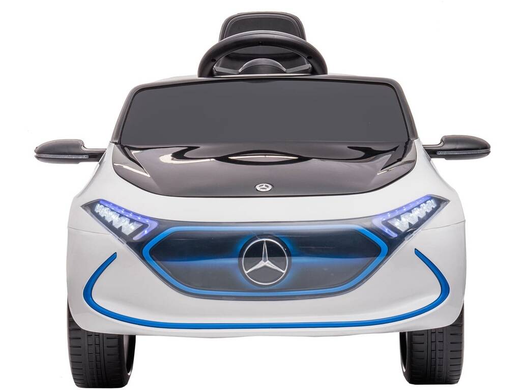 Coche Descapotable Mercedes Benz EQA Blanco de 12V con Radio Control