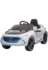 Coche Descapotable Mercedes Benz EQA Blanco de 12V con Radio Control