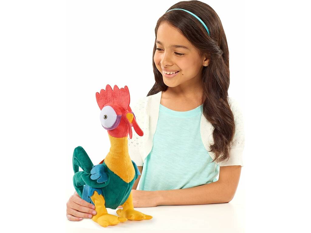 Disney Vaiana Peluche Heihei de 32 cm Cacareja e Dança!