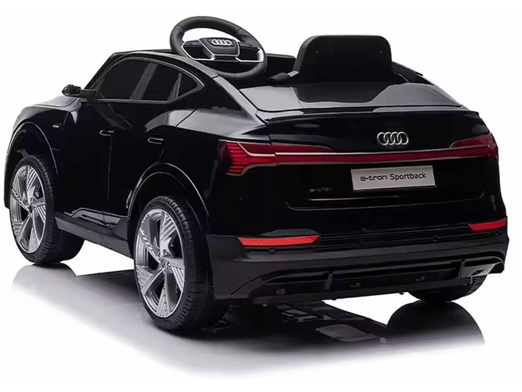 Auto convertibile Audi E-Tron Sportback nera da 12V con telecomando