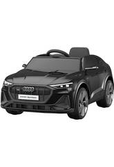 Carro Descapotvel Audi E-Tron Sportback Preto de 12V com Rdio Controle