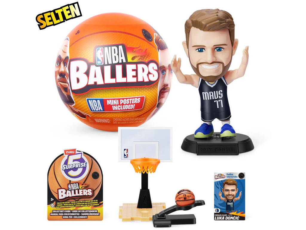 5 figurines surprises NBA Ballers Zuru 11025790