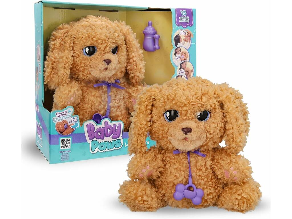 Jouet doux interactif Baby Paws Love & Care