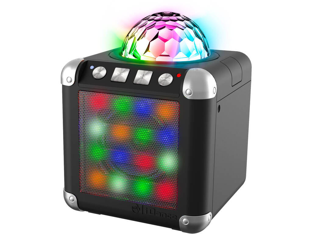 IDance Karaoke Con 2 Micrófonos, Luces Led y Disco Ball Cefa Toys 360