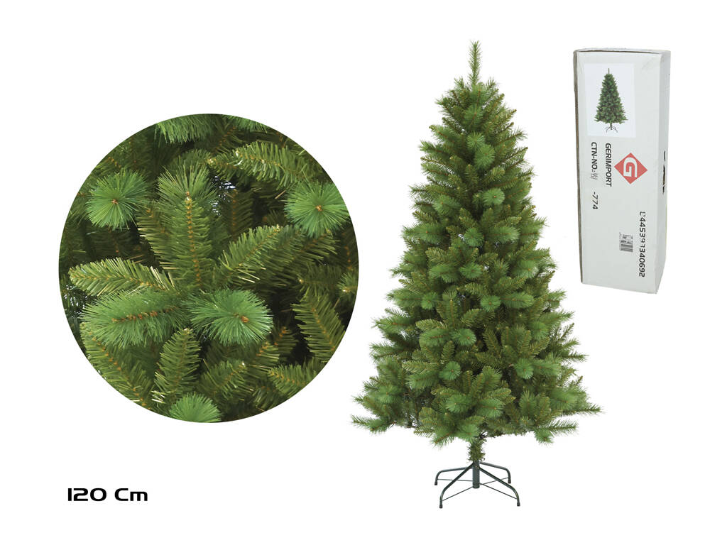 Árbol de Navidad Verde de 120 cm con 282 Puntas