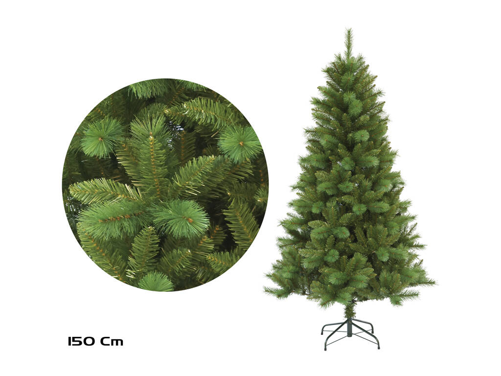 Árbol de Navidad Verde de 150 cm con 473 Puntas