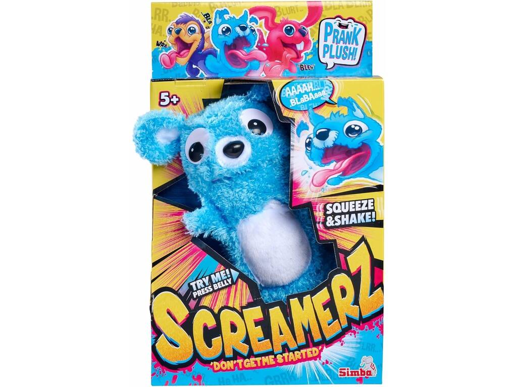 Screamerz Peluche Gritão Urso Azul