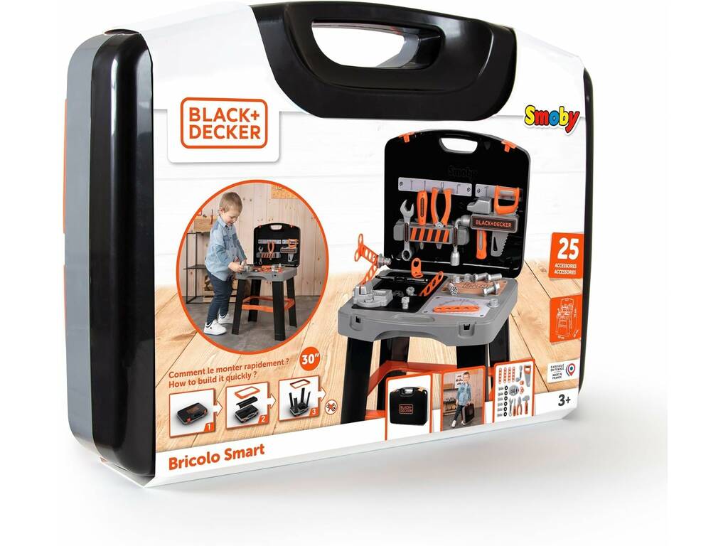 Black & Decker Valigetta e banco da lavoro con 25 accessori