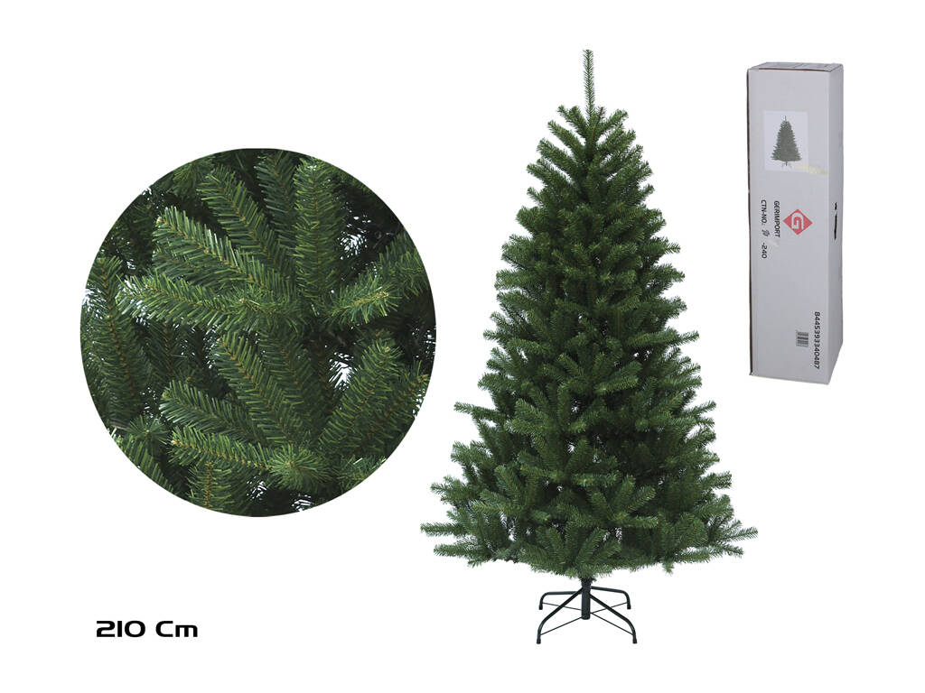 Árbol de Navidad de 210 cm con 1436 Puntas