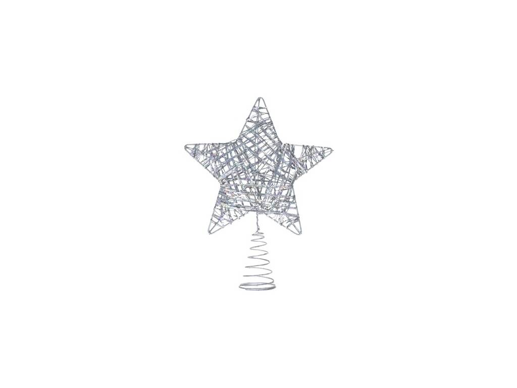 Adorno Estrella de 24x18,5x3,5 cm para la Punta del Árbol de Navidad