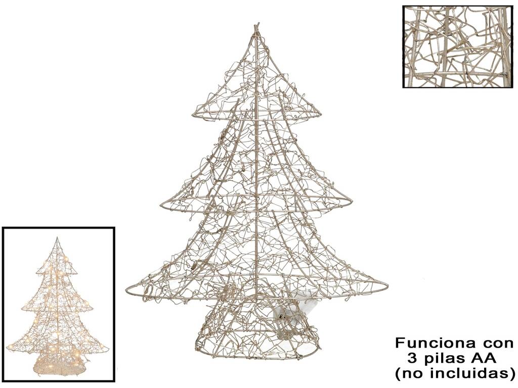 Árbol de Navidad Celeste de 48 cm con 30 Luces Cálidas