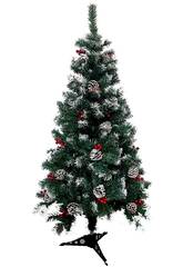 Sapin de Noël vert neige 120 cm avec 280 pointes