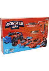 Monster Cars Set 3 Coches en 1 con Taladro