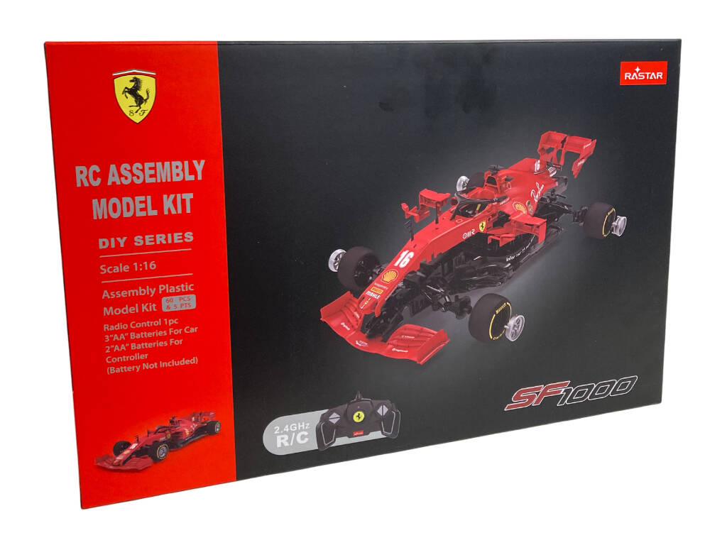 Ferrari SF1000 Rojo Radio Control 1:16 Construible de 60 Piezas