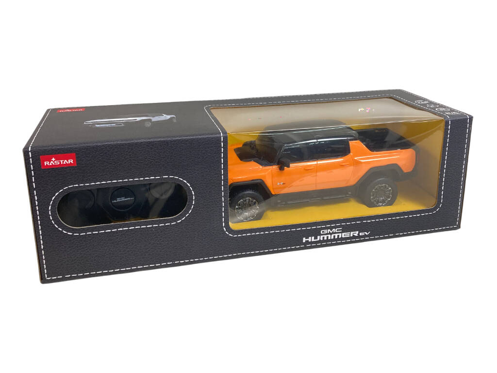 Rádio Controlo 1:26 GMC Hummer EV Laranja