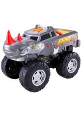 Road Rippers Carro Wheelie Monsters Rhino Cinzento com Luz e Sons