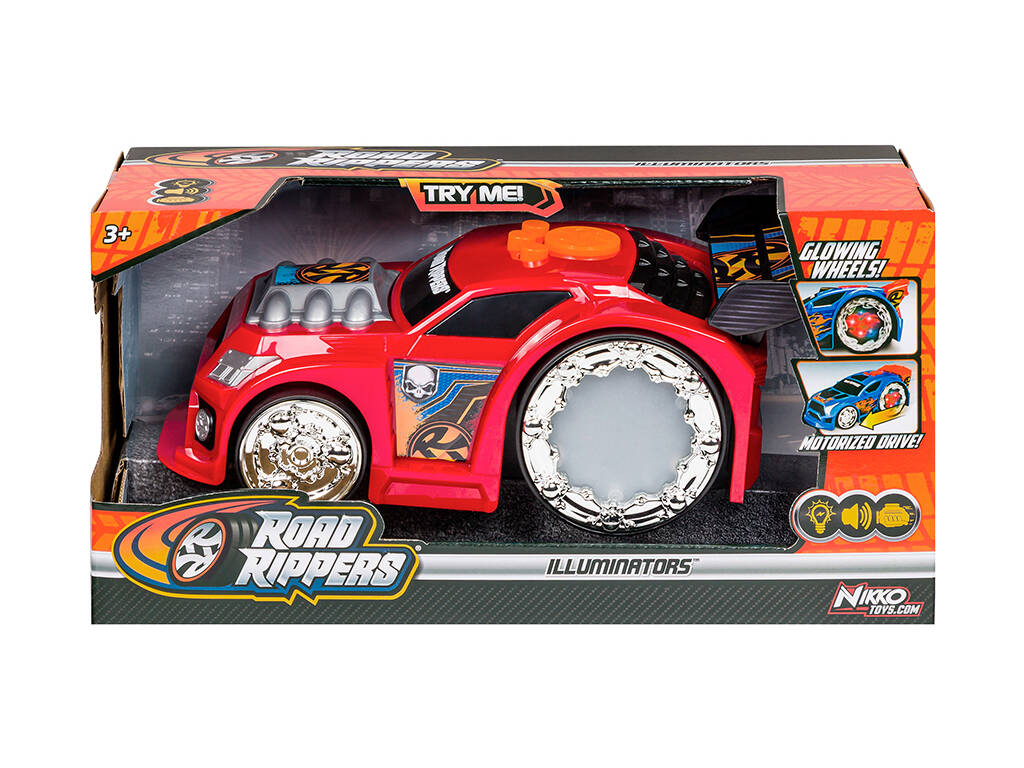 Road Rippers Carro Illuminators Vermelho com Luz e Sons