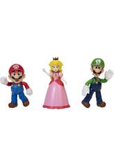 Super Mario Multipack Reino Cogumelo com 3 Figuras de 10 cm