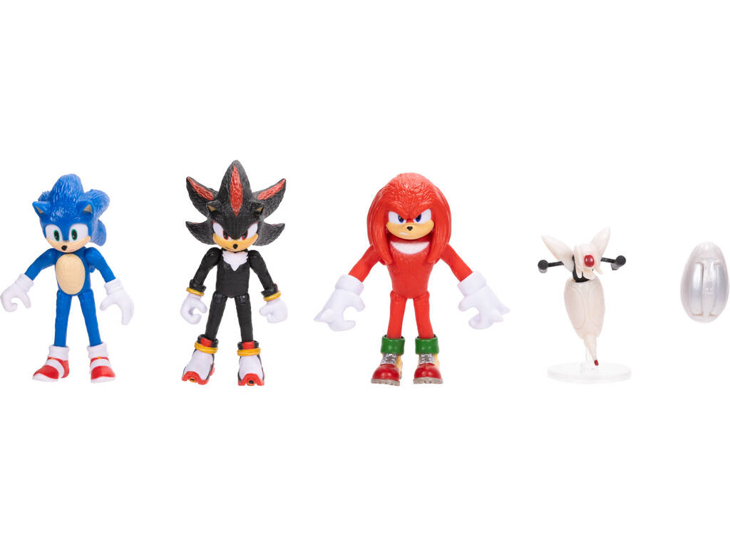 Sonic 3 Pack Colección de la Película con 5 Figuras de 6 cm