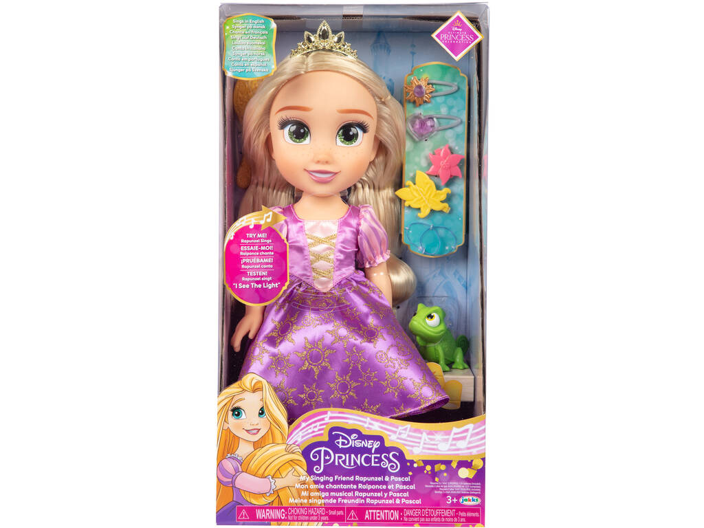 Princesas Disney Muñeca Rapunzel Cantarina de 35 cm