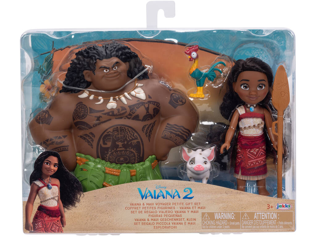 Disney Vaiana 2 Set Figuras Maui y Vaiana de 15 cm